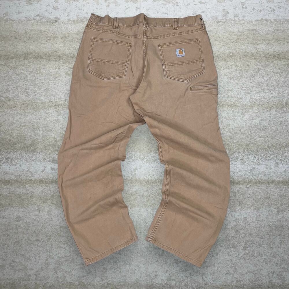 Vintage 90s Carhartt Carpenter Pants 38x30 Relaxed Desert Tan Canvas Dungarees